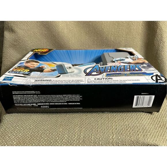 NERF Power Moves Marvel Avengers Thor Hammer Strike Dart-Launching Toy New - Picture 5 of 6